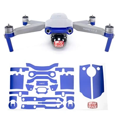 Image of Wrapgrade Skin Compatible with DJI Mavic Air 2 Accent Color A (STRATOSPHERE BLUE)