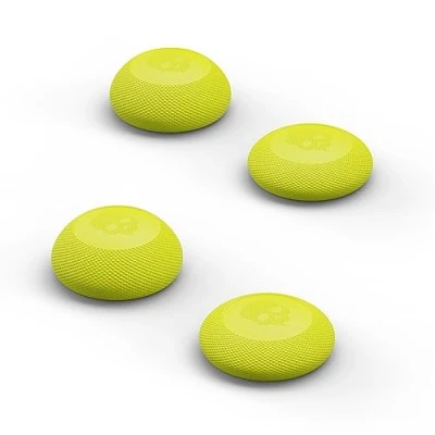 Image of Skull &amp; Co. Convex Thumb Grip Caps Joystick Cap Analog Stick Thumbstick Cover for Nintendo Switch Pro Controller PS5 / PS4 Slim/Pro Neon Yellow, 2 Pairs (4pcs)