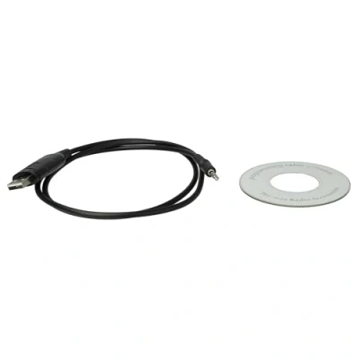 Image of vhbw USB programming cable for Icom IC F22, F26, F26S, F3, F33, F33S, F3GT/GS, F4, F43 radio black