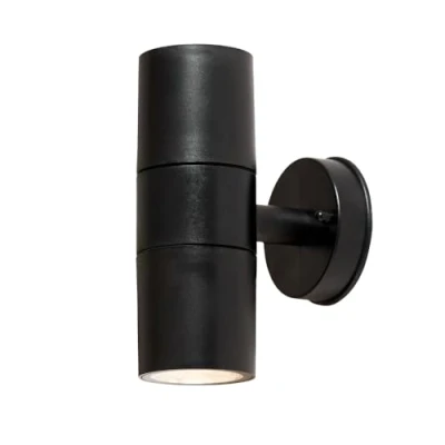 Image of LITECRAFT Hahn Up &amp; Down Wall Light LED Outdoor IP65 Rated Fitting Black (Single)