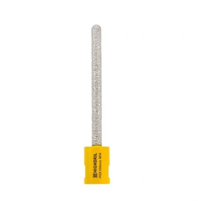 Image of HIGHDRIL Diamond Mortar Raking Bit 8 mm x 100 mm, M14 Thread Cutter for Old Mortar, Blown, Damaged Brick or Natural Stone Removal