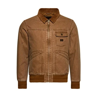 Image of Superdry Men&#039;s Vintage Worker Bomber Jacket, Denim Co Tobacco, S