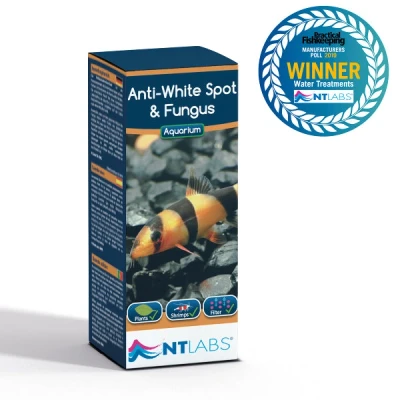 Image of NT Labs Aquarium Anti White Spot and Fungus Treatment, Cures Disease, Treats Fish Fungus, Freshwater Medicine, 100ml 1250 litres (250ml)