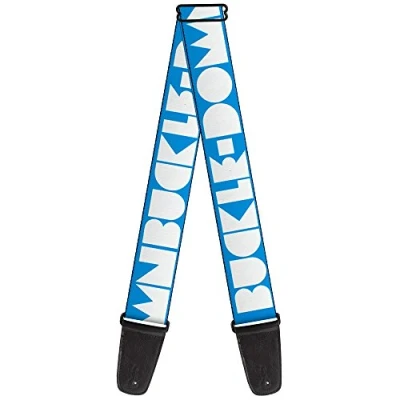 Image of Buckle DOWN GS W32867 &quot;BUCKLE Shapes Turquoise/White&quot; Guitar Strap