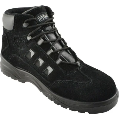 Image of Sitesafe Black Hiker Safety Boots Size 9