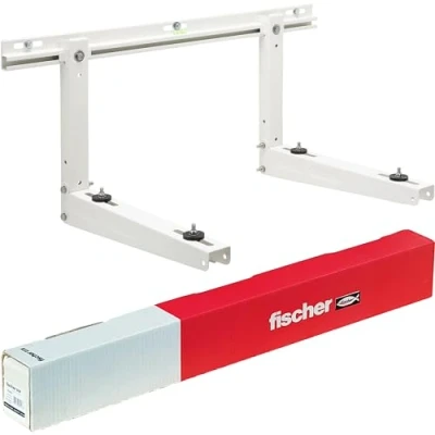 Image of Fischer Brackets KLIMA TOP Shelves for Outdoor Air Conditioner, Conditioner Motor Support, 521763