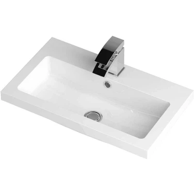 Image of Hudson Reed 600mm Polymarble Basin PMB313 Flush Bathrooms
