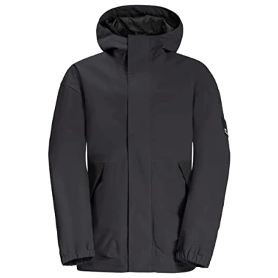 Image of Jack Wolfskin TEEN 2L JACKET Y, Boys’ Jacket, granite black, 128