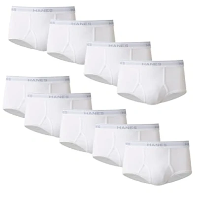 Image of Hanes Men&#039;s big Briefs, 9 Pack White, XL UK