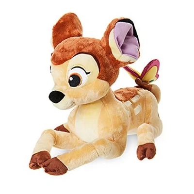 Image of Official Disney Bambi 27cm With Butterfly Soft Plush Toy