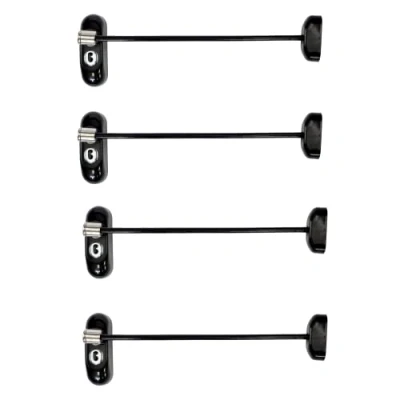 Image of UAP Window Restrictor with Key Safety Locks 20cm Cable, for Child Safety, Security Limiter All Types of Windows (4 Locks, Black Cable)