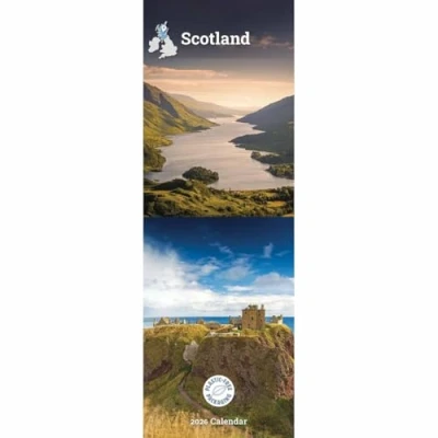 Image of Carousel Worldwide, Scotland 2026 Slim Wall Calendar