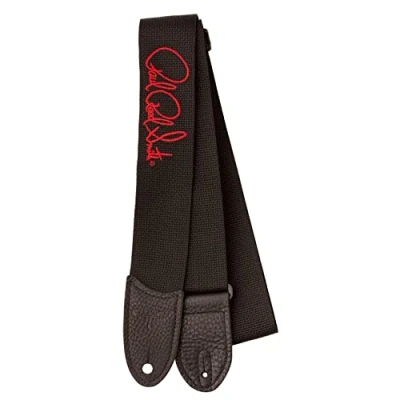 Image of PRS Paul Reed Smith Signature Logo 2&quot; Poly Guitar Strap, Red/Black (102509::012:)