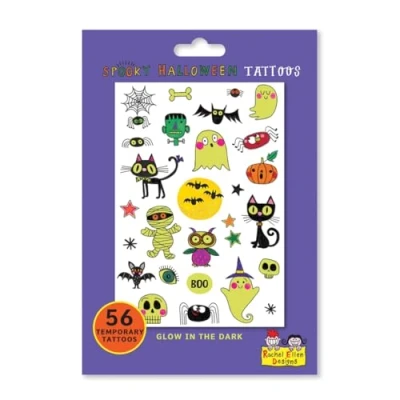 Image of Rachel Ellen Designs Set of Glow in the Dark Halloween Temporary Tattoos