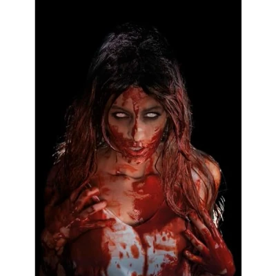 Image of Smiffys FX, Clothing Fake Blood 2ltr For Material Only, Halloween Fancy Dress Accessory, Up Accessories