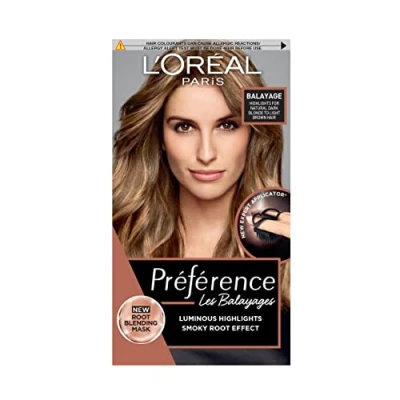 Image of L’Oréal Paris Luminous Colour Balayage Kit, Highlights Shade 3 for Natural Dark Blonde to Light Brown Hair, Smoky Root Effect, Expert Applicator Included, Preference Techniques, 1 Application