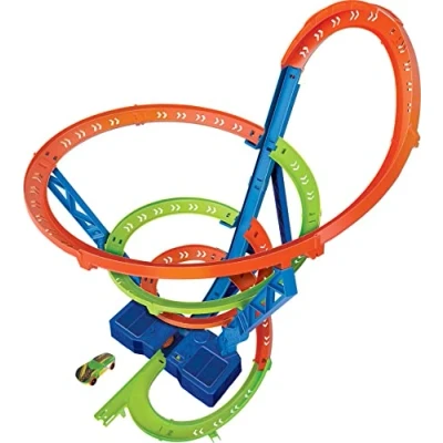 Image of Hot Wheels HGV67 Action Spiral Speed Crash Trackset, Multicolor, 10.0 x 56.0 35.5 cm