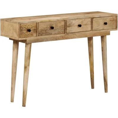 Image of vidaXL Console Table 110x30x75 cm Solid Wood Mango