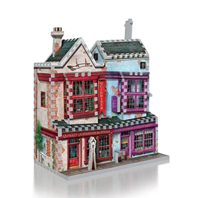 Image of Wrebbit3D Diagon Alley Collection: Quidditch Supplies &amp; Slug Jiggers (305pc) 3D Puzzle Ages 14+