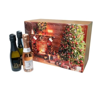 Image of Easy Wine Shop Prosecco and Sparkling Christmas Advent Calendar 24 x 20cl Bottles