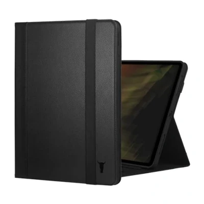 Image of TORRO Case Compatible with iPad Pro 13 (2024) Premium Leather M4 2024 Stand Function, Apple Pencil Connectivity and Wake/Sleep Function (Black)