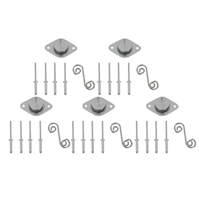 Image of Oldbones 7/16 Quarter Turn Self Ejecting Fastener Spring Loaded For Fastening Sheet Metal and Door Panel Flush Head Quick Motorcycle Accessories 10Pack