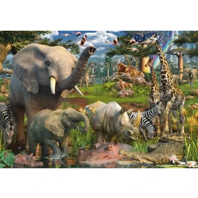 Image of Ravensburger At The Waterhole Puzzle (18000 Piece)