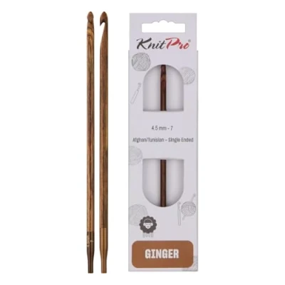 Image of KnitPro Ginger Tunisian Crochet Hook 4.50mm 3pcs