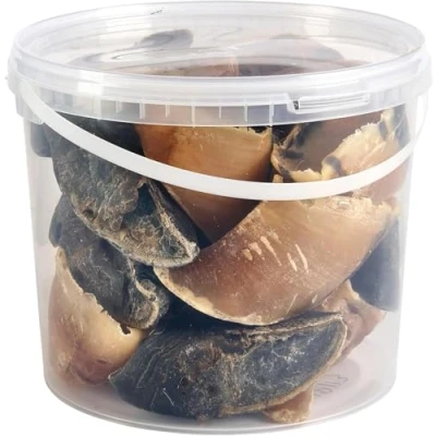 Image of Premium Cow Hooves Dog Treats, 5L Tub