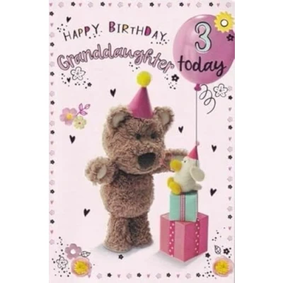 Image of For A Special Granddaughter on Your 3rd birthday card 7824CG