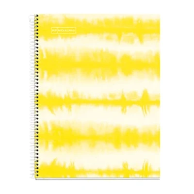 Image of Miquelrius Spiral notepad A5 120 sheets 90 g Lines 7 mm 4 coloured stripes Laminated hard cover Tie Dye Lavender