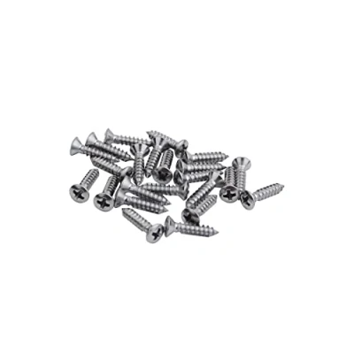 Image of 100 Pack Stainless steel Pickguard Mounting Screws Electric Guitar Bass Cover Plate Pickup Guard Mount Backplate for ST TL LP SG Accessories Luthier Projects