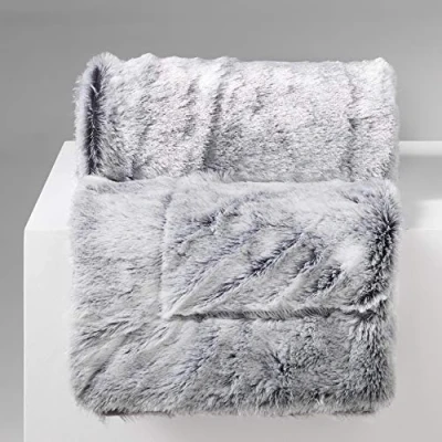 Image of Douceur d&#039;Intérieur Throw, Polyester, Antartic Grey, Individual