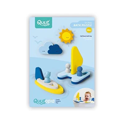 Image of Quutopia Sail Away Puzzle Friends,Blue, Yellow, Green