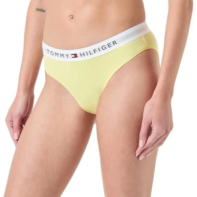 Image of Tommy Hilfiger Women&#039;s Bikini (Ext Sizes) Yellow Tulip XS
