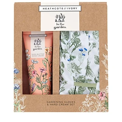 Image of Heathcote &amp; Ivory In The Garden Gardening Gloves Hand Cream Set