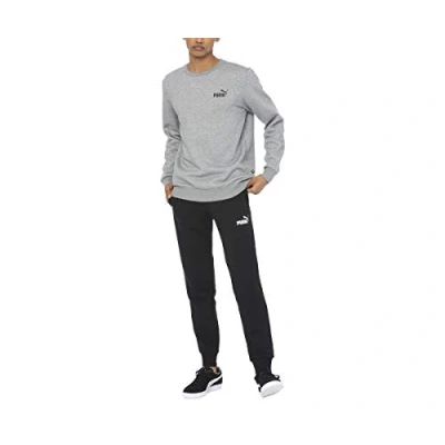 Image of PUMA PUMJV Men ESS Logo Crew Sweat FL Sweatshirt Medium Gray Heather, S