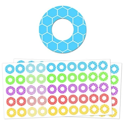 Image of 2000 Pack, Hole Reinforcement Ring Labels Stickers 20 Assorted Designs