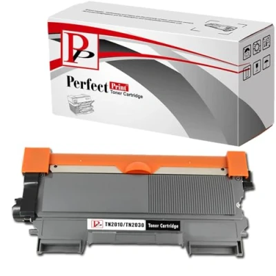 Image of Black PerfectPrint Compatible Toner Cartridges Replace TN2010 for Brother Printer DCP 7055 7055W HL 2130 2132 2135W