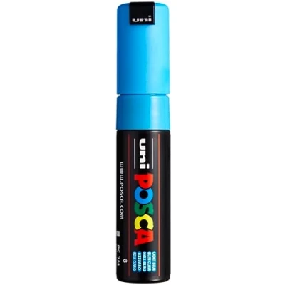 Image of Uni ball 181353 Marker POSCA Wide Bullet Tip Light Blue