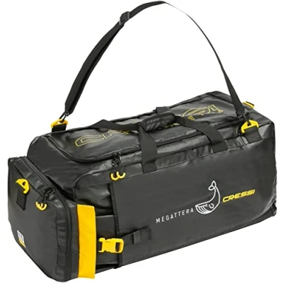 Image of Cressi Megattera Bag, Black / Yellow, 110 LT