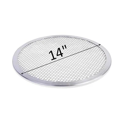 Image of eZone Pizza Screen Baking Tray Aluminium Mesh Net 14&quot; to Produce Evenly Baked Crusts