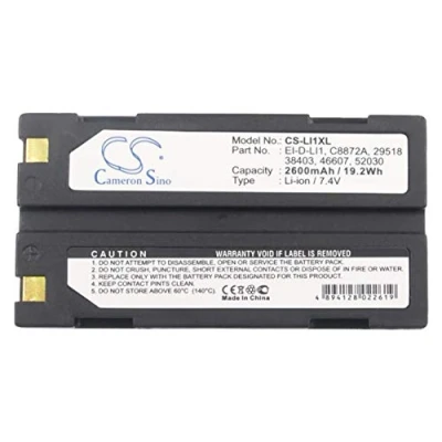 Image of CS LI1XL Battery 2600mAh compatible with [Molicel] 1821, 1821E, [PENTAX] 29518, 38403, 46607, 52030, D LI1, DEP001, DPE004, EI 2000, [Trimble] 54344, 5700, 5