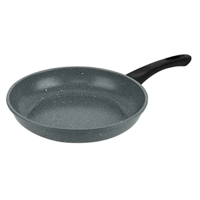 Image of URBN CHEF DALEMOOR Carbon Steel Marble Grey Cooking Frying Grill Pans (28cm)