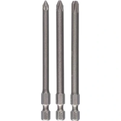Image of Bosch 260700176189 mm Extra Hard Screwdriver Bit (Set of 3)