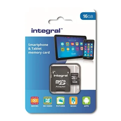 Image of Integral INMSDH16G10 40U1 Micro SDHC Ultima PRO CL. 10 UHS I U1 16384 MB microSDHC