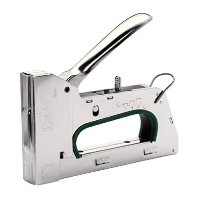 Image of Rapid Heavy Duty Manual Staple Gun PRO R34 for No. 140 Staples, DIY with 3 Step Force Adjuster, Easy Squeeze Trigger, and Ergonomic Handle, Made In Sweden (10595721)
