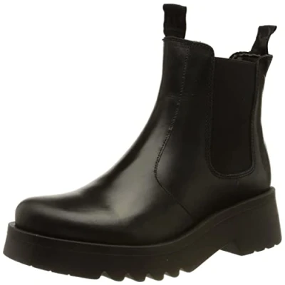 Image of Fly London Women&#039;s MEME030FLY Chelsea Boot, Black, 3 UK
