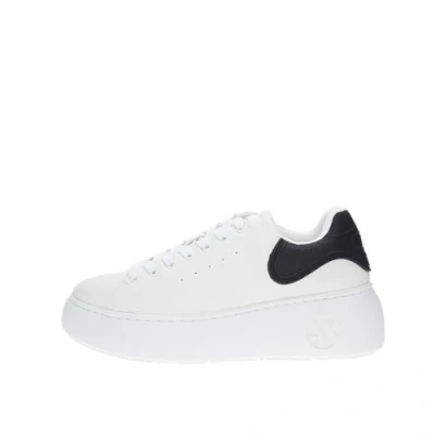 Image of Armani Exchange LACE UP Trainers, Women&#039;s, Size: 6, Off white/black shoes