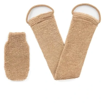 Image of Hemp Back Scrubber, 100% Natural Exfoliating Strap with Mitt,Durable Machine Washable,Exfoliating Loofah Scrubber Handles for Shower Bath Men and Women
